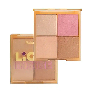 Paleta de Iluminador Ruby Rose Light Inside 1