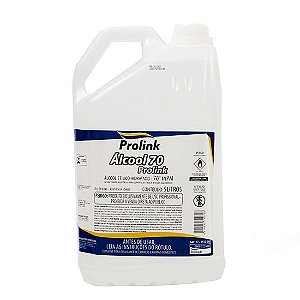 Álcool Etílico Liquido Hidratado 70° 5 Litros INPI - PROLINK