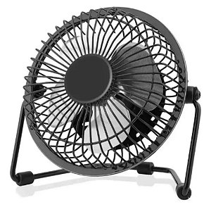 Mini Ventilador Usb Mesa Pequeno Metal