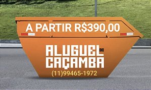 Locação de Caçamba / A PARTIR DE R$390,00