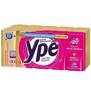 Sabão em Pedaço Ypê Neutro Promocional Pacote com 5x180g