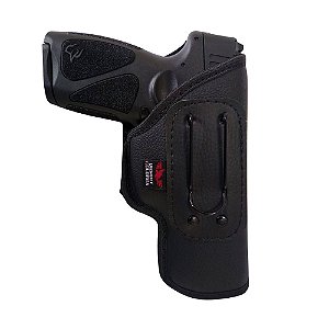 Coldre Velado Para Pistolas Taurus G3 T.O.R.O Em Neoprene E Couro Pu (Sem Aba)