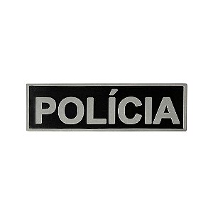 Emborrachado Polícia Tarjeta Para Bornal De Perna 16x5 Cm