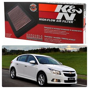 Filtro De Ar Esortivo Inbox Original K&n Gm Chevrolet Cruze 1.8 16v kn 33-2964