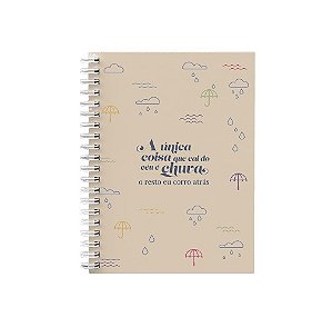 Tempo de chuva Caderno A5