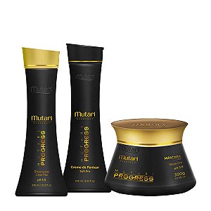 Kit Mutari Progress Shampoo + Máscara + Creme