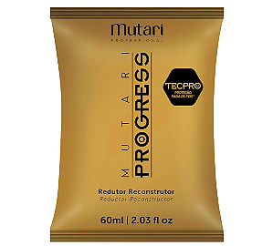 Sachê Redutor Reconstrutor Mutari Progress PROF - ESCOVA PROGRESSIVA sem formol 60 ml Mutari