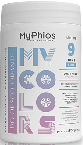 Pó Descolorante 9 Tons Blue 500g - Mycolors MyPhios