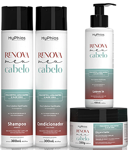 Renova Meu Cabelo - Kit Completo Reconstrução Capilar MyPhios