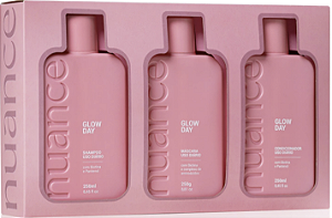 Box Glow Day Nuance Hair Care 250ml - Kit 3 peças