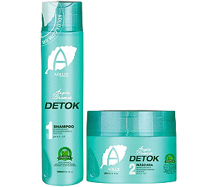 Kit Detok Adlux Argila Branca Shampoo + Máscara