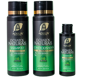 Kit Pós Progressiva Extratos Naturais Manutenção Adlux 3 Passos