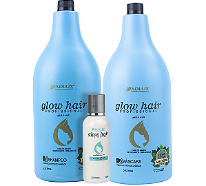 Kit Glow Hair Profissional 3 Passos Adlux