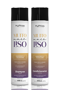 Muito Mais Liso - Shampoo e Condicionador Hidratação Capilar 300ml MyPhios