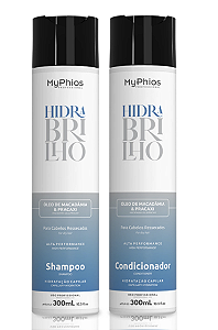 Hidra Brilho - Shampoo e Condicionador Hidratação Capilar 300ml MyPhios