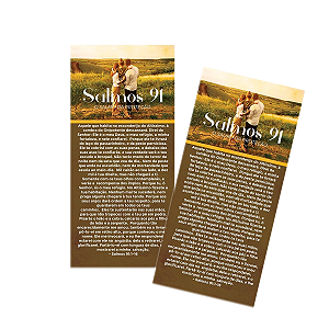 Folheto Evangelístico Salmo 91 – 14x5cm