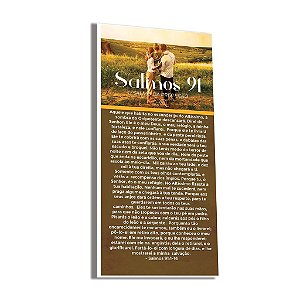 Folheto Evangelístico Salmo 91 – 14x5cm – Milheiro