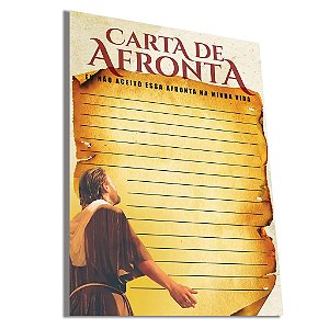 Folheto Carta de Afronta 10x14cm – 500 unidades