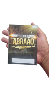 Folheto Evangélico Noite de Abraão 10x14cm para Campanhas e Igrejas