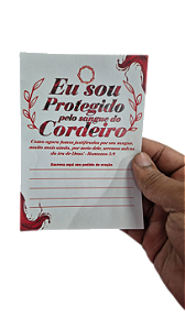 folheto Eu sou Protegido pelo sangue do Cordeiro