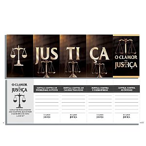 Cartela da Justiça 5 dias – 100 unidades