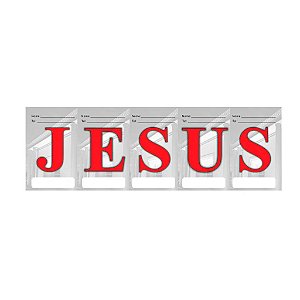 Cartela Jesus 5 dias – 100 unidades