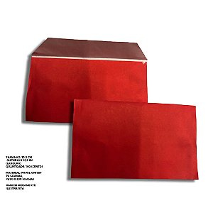 envelope colado vermelho – 100 unids