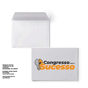 Envelope Colado Congresso para o sucesso – 100uni