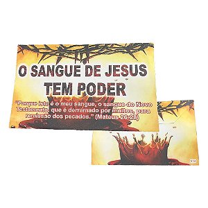 Envelope Colado O sangue de Jesus tem Poder – 100uni