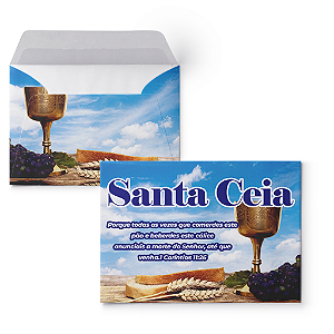 Envelope Colado Santa Ceia Oferta neutro