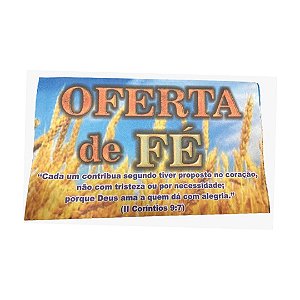 Envelope Colado Oferta de Fé – 100uni