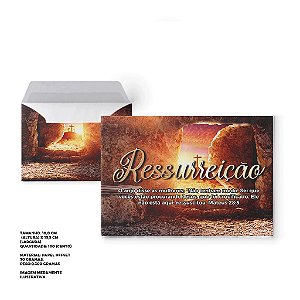 Envelope Colado Ressurreição – 100 unids