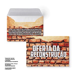 Envelope Colado Oferta de reconstrução – 100 unids