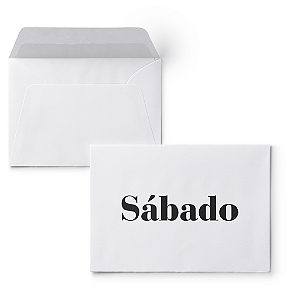 Envelope Colado Sábado – 100 unidades