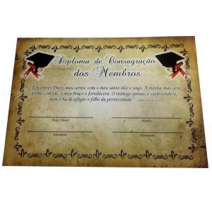 Diploma de Consagração de Membros (cento)