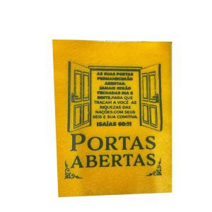 Saquitel Portas Abertas Amarelo - 50 unids