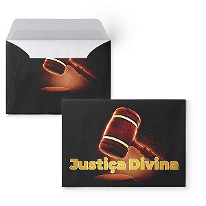 Envelope Colado Justiça Divina - (100 unidades)