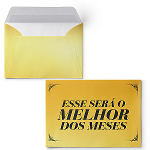 Envelope Colado Esse Será o Melhor dos Meses  - (100 unidades)