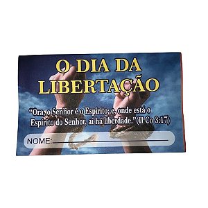 Envelope Colado O dia da Libertação   - 100 uni