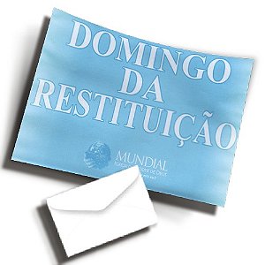 Envelope Colado Domingo de Restituição IMPD  - 100 uni