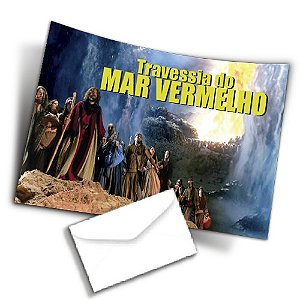 Envelope Colado Travessia do Mar Vermelho - 100 uni