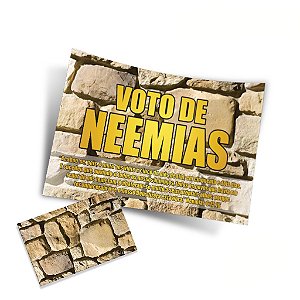 Envelope Colado Voto de Neemias  -  100uni