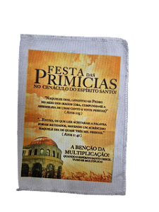 Saquitel Festa das Primícias dizimo e oferta 25 unidades