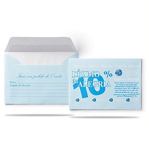 Envelope Colado Dizimo da Alegria IMPD - 100 uni