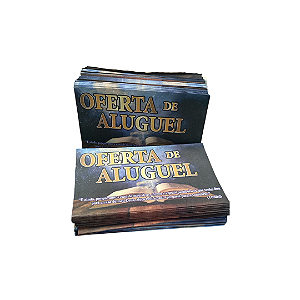 Envelope Colado Oferta de Aluguel igrejas 100 unidades