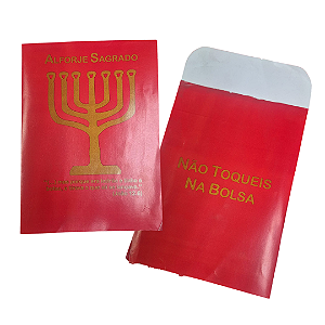 Envelope Alforje Sagrado Dizimo e Oferta Vermelho