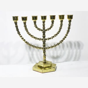 Candelabro Judaico De Bronze Grande
