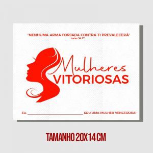 Lenço de TNT Mulheres Vitoriosas (centro)