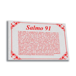 folheto Salmo 91 – 20x14cm – 500 unids - Novo Israel - Matérias