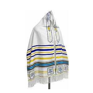 Talit /Estola Sacerdotal Réplica de Israel – azul